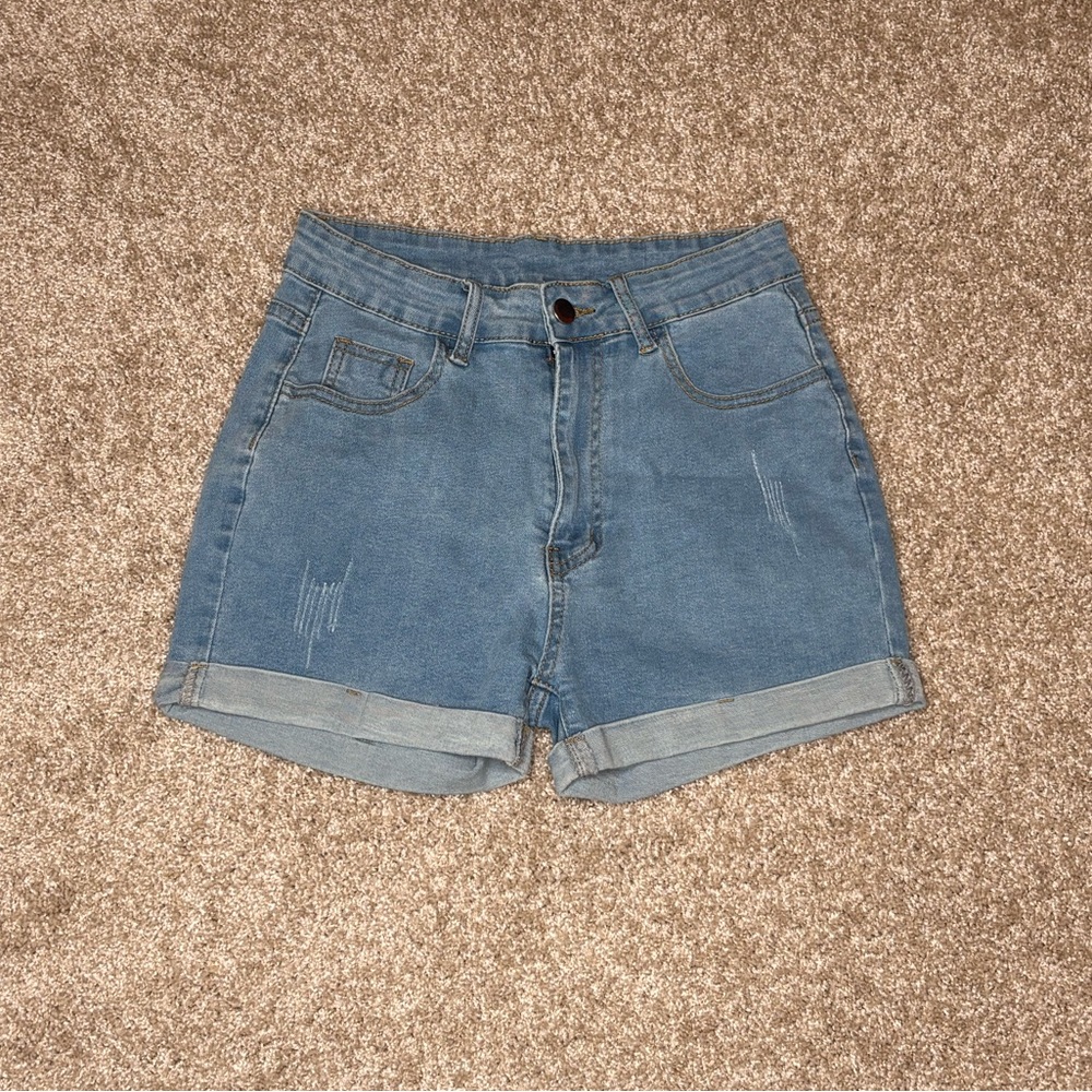 SHEIN Light Blue Jean Shorts